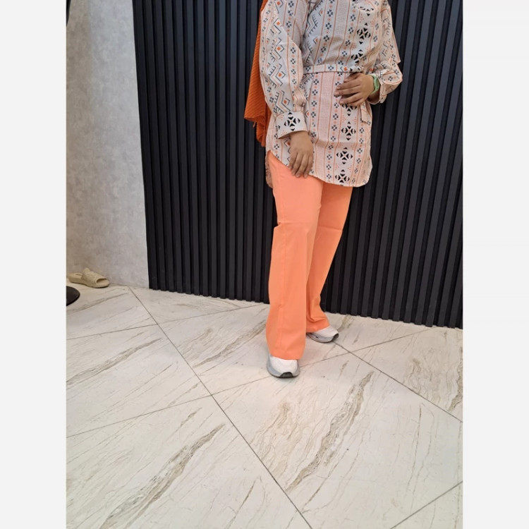 شلوار کاغذی کتان کش
